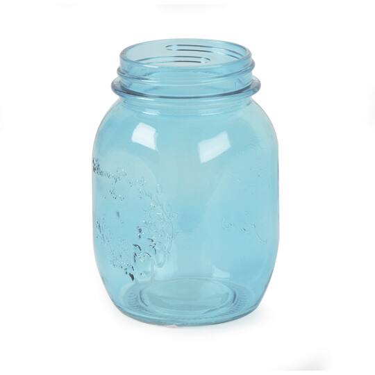 Get The Blue Decorative Mason Jar 16 Oz No Lid At Michaels